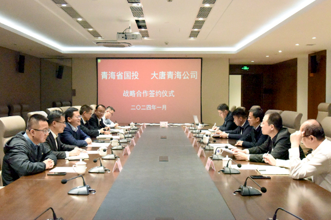 十大网投靠谱平台(中国)责任有限公司与大唐青海公司达成战略合作 助力青海国家清洁能源产业基地建设